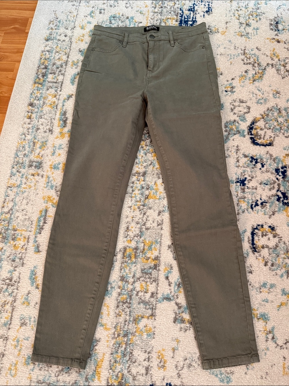 Buffalo David Bitton Olive Green Skinny Jeans